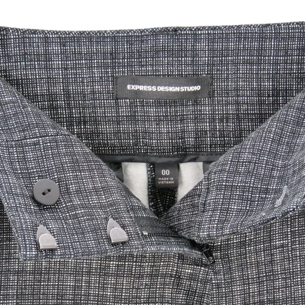 Express Design Studio Womens Checked Shorts Size 00 - Picture 6 of 8